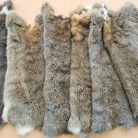 Piel conejo natural pardo