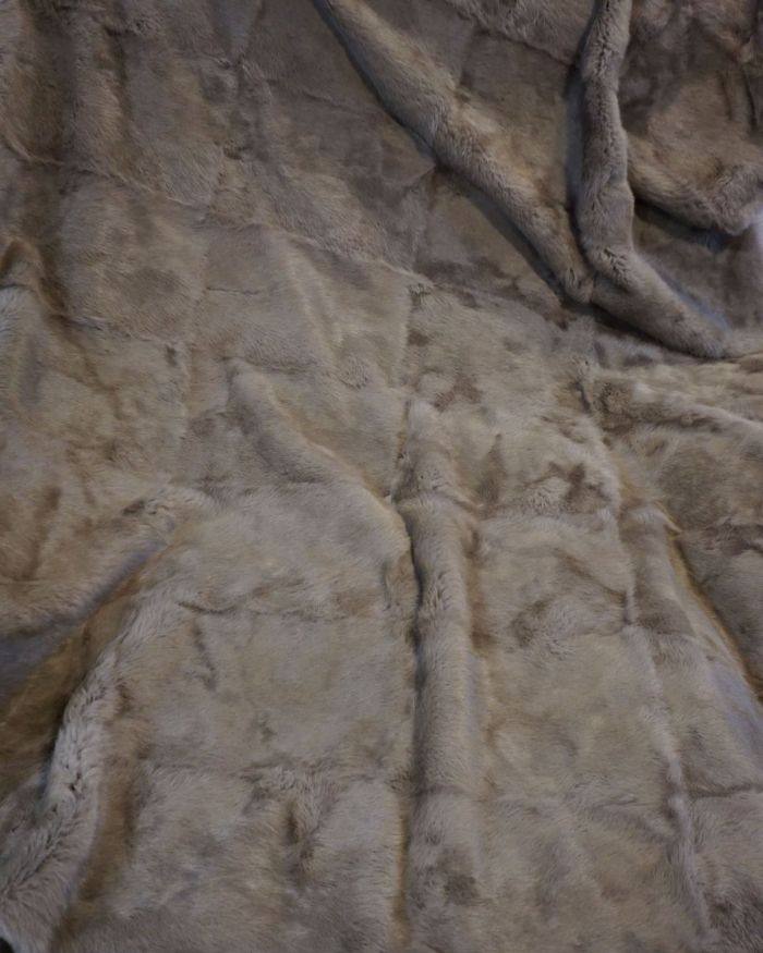 Manta piel anteada conejo