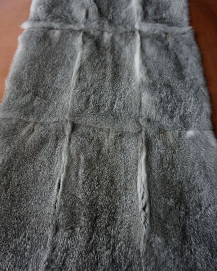 Banda piel conejo chinchilla