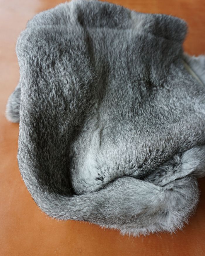 Banda piel conejo chinchilla