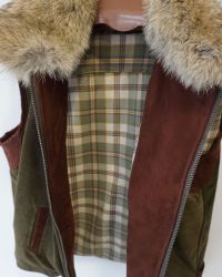 Chaleco piel ante Coyote